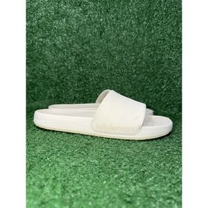 Lululemon Sandals Women Size 9 Restfeel Cream White Slip On Comfort Beach Slides